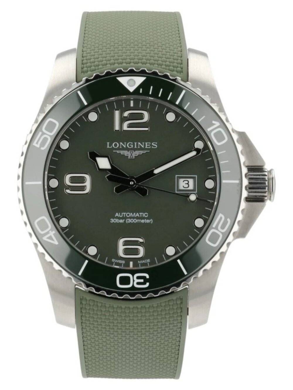 Longines Hydro Conquest Green Dial Stainless Steel 43mm Automatic Men’s